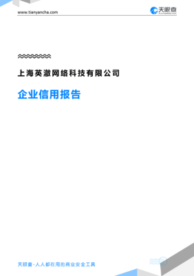 上海英澈网络科技有限公司企业信用报告